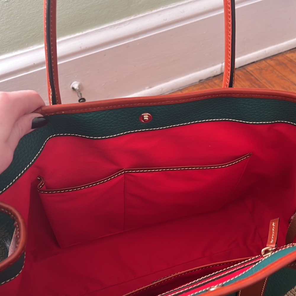 Dooney & Bourke green leather bag - medium size - Picture 4 of 4